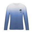 thumbnail image 4 of RXIRUCGD T-Shirt à Col Rond pour Hommes, Décontracté, Mode, Imprimé, Manches Courtes, Chandail, Bleu Marine, Taille : 3TG, 4 of 5