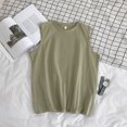 thumbnail image 1 of Workout Tank Top Men's Workout Tank Top Sleeveless Pure Color Muscle Shirts For Bodybuilding Gym TrainingGreen 2XL, 1 of 1