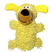 Pet Plush Toys, Cartoon Squeaky Mop Dog Chewproof Toy for Interaction, Soft & Durable Yellow/Blue Puppy Teething Toy, Safe Skin-Friendly Material for Small to Medium Dogs