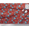 thumbnail image 2 of Soimoi Poly Georgette Fabric Leaves & Floral Decor Fabric Printed Yard 52 Inch Wide, 2 of 5