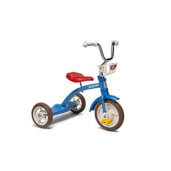 Italtrike Super Lucy Colorama Tricycle pour Enfants à 3 Roues avec Panier, Âges 2-5, Bleu, Rouge