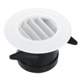 thumbnail image 1 of Unique Bargains Grille d'Aération Ronde 3 Pouces, Diffuseur de Plafond avec Écran Blanc, 1 of 5