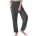 thumbnail image 1 of LUXUR Ladies Straight Leg Bottoms Tummy Control Sport Trousers Gray Green 7XL, 1 of 3