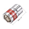 thumbnail image 2 of Unique Bargains 1/2-Inch Drive by 17mm Shallow Socket w Red Band, Cr-V, 6-Point, Metric, 2 of 4