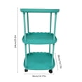 thumbnail image 3 of Fwttom Small Plastic Furn Iture, Mini Table Easy Small Apartment Bedside Table Small Table, 3 of 6