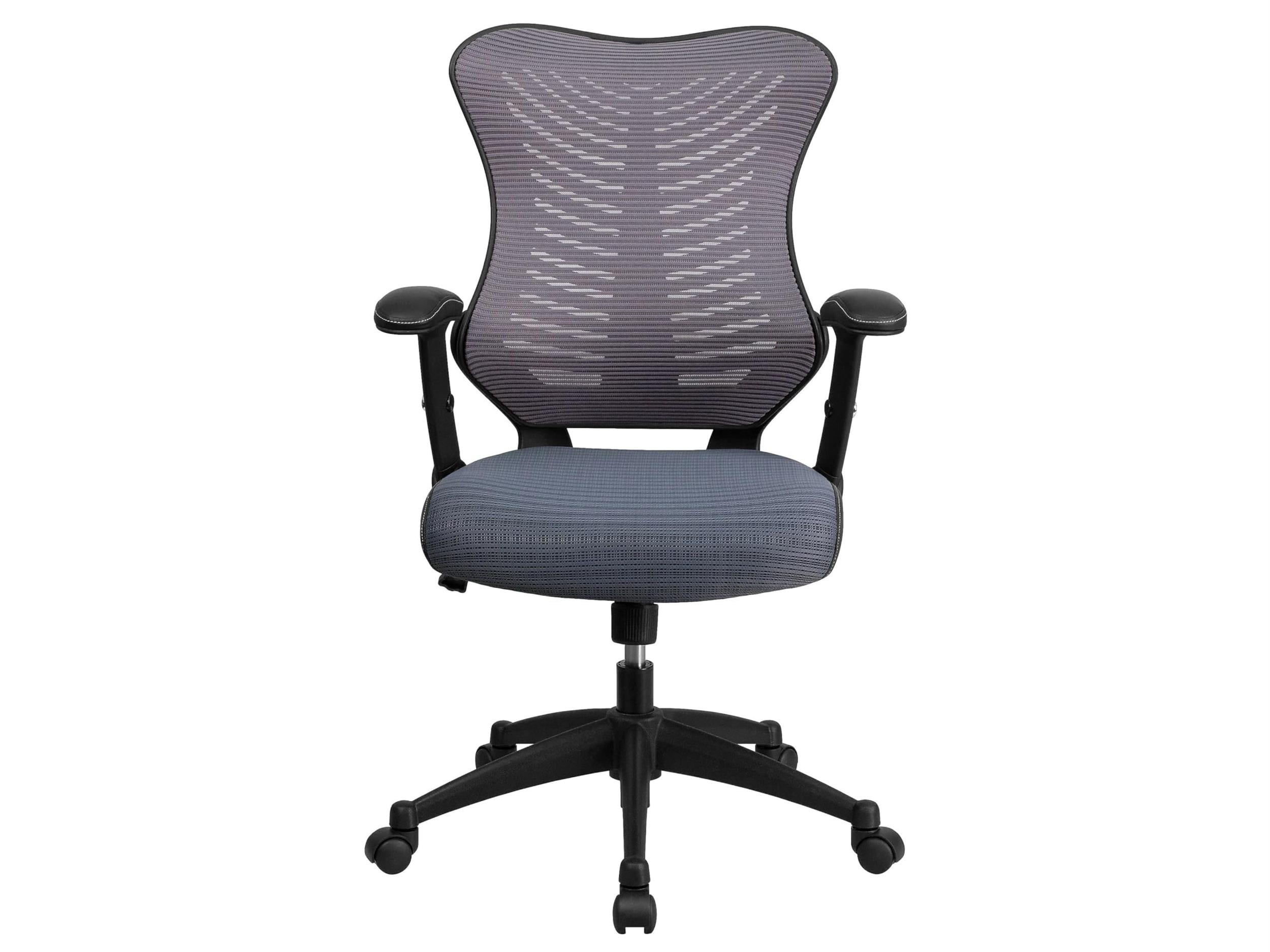 Scranton & Co Chaise de Bureau en Maille à Dossier Haut, Gris