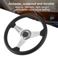 thumbnail image 4 of 14in Steering Wheel, 350mm/14in Racing Car Drifting Steering Wheel Replacement Universal Modified Accessory, 4 of 8