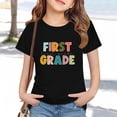 thumbnail image 2 of LIJCC Garçons Filles Premier Jour de Première Année Rentrée des Classes T-Shirt en Coton T-Shirt à Manches Courtes Haut T-Shirt à Imprimé Lettres Haut de Rentrée, 2 of 5