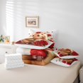 thumbnail image 4 of Ensemble Douillette Cavy 7 Pcs Lit Tout-en-un Simple, Ensembles de Literie Kawaii Cochon d'Inde Roses Rouges Ensembles de Literie Douillette, Mignon Ensemble de Draps Animaux Sauvages avec Douillette, 4 of 6