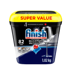 Finish® Quantum Ultimate® Dishwasher Detergent Pods, No Pre Rinse needed, for Deep Clean & Sparkling Shine 82CT