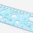 thumbnail image 4 of Unique Bargains 3pcs Unbreakable Flexible Rulers 20cm/8' Double Scale Shatterproof Folding Plastic Ruler, Light Blue, 4 of 6