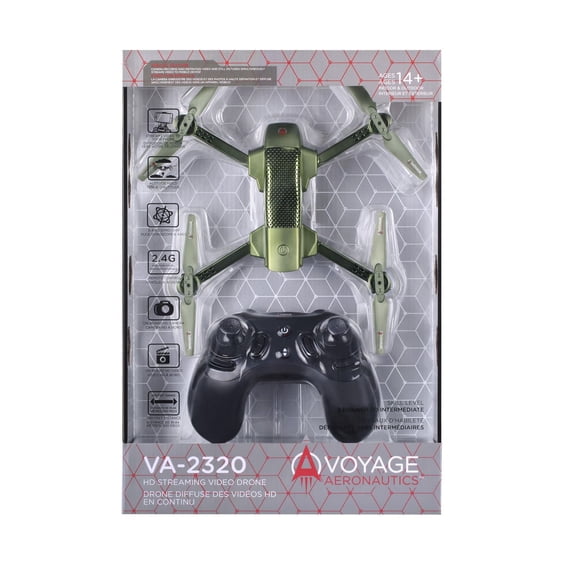 Voyage Aeronautics VA-2320 HD Streaming Video Drone- Green