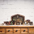 thumbnail image 4 of Nativity Puzzle With Wood Burned Design,Wooden Jesus Puzzle Game Nativity Set, 4 of 8