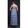 thumbnail image 2 of Bimba Robe Maxi à Bretelles Spaghetti Sans Manches en Rayonne Imprimée Shibori pour Femmes, Coupe Évasée - Medium, 2 of 4