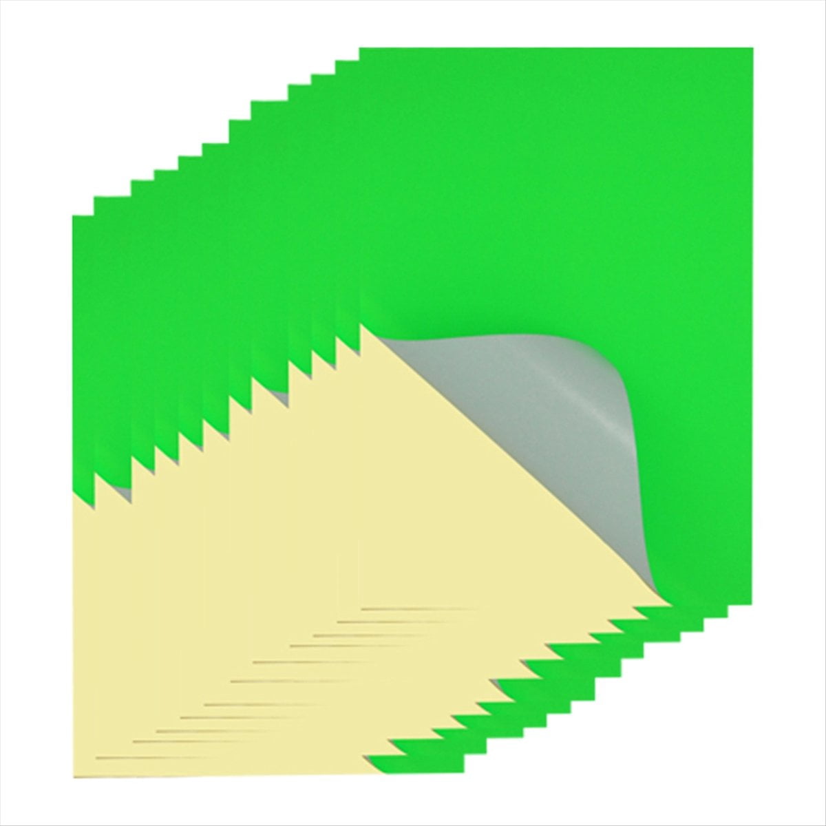 A4 Sticker Paper -A4 Sticker Labels 8.27x11.69 Inch for Laser/Inkjet Printers for Office School Fluorescent Green,100 Sheets A4 Sticker Paper,Fluorescent Green