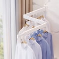 thumbnail image 2 of Zootealy Wall Mounted Clothes Hanger Rack Retractable Clothes Drying Rack Space-Saver Laundry Drying Rack,Collapsible for Laundry Balcony Mudroom Bedroom, 2 of 6