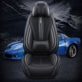 thumbnail image 4 of Maidao Car Seat Covers Full Set for Hyundai for Azera 2006-2017 5 Seats Front Rear Cushion Protector with Pillow Black, 4 of 7