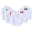 thumbnail image 2 of Nmmacb Chemise Habillée à Manches Longues pour Garçons, Col Boutonné, avec Cravate, 2-14 Ans, 2 of 8