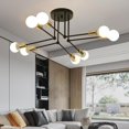 thumbnail image 3 of Art Decor Ceiling Light, Modern Ceiling Light Fixture, Ceiling Lamp for Kitchen, Black Gold, 3 of 7