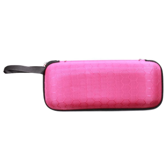 Esquirla Lunettes de Voyage Portatives à Fermeture Éclair Lunettes de Soleil Étui Rigide EVA Clam Boîte de Rangement Support Rose Rouge