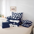 thumbnail image 5 of YST 7-Piece Cute Cartoon Ghost Print Bed Set, Queen – Happy Halloween Decor, 5 of 5