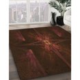 thumbnail image 3 of Ahgly Company Tapis Rectangulaire Lavable en Machine Rouge Brun, 2 Pieds x 5 Pieds, 3 of 7