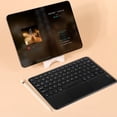 thumbnail image 4 of HLONK Clavier Bluetooth Design à Cap Rond Clavier Sans Fil Portable avec Pavé Tactile pour Tablette PC Android / Accessoires Électroniques en Solde pour Votre Vie Heureuse (Rose), 4 of 5