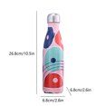 thumbnail image 3 of TopLLC Kitchen Accessories,Home And Kitchen,Kitchen Tools,Kitchen Sets Double Layer Stainless Steel Outdoor Sports Water Bottle Lacquer Colour Printed Red Wine Bottle Insulated Mugs water bottles, 3 of 6