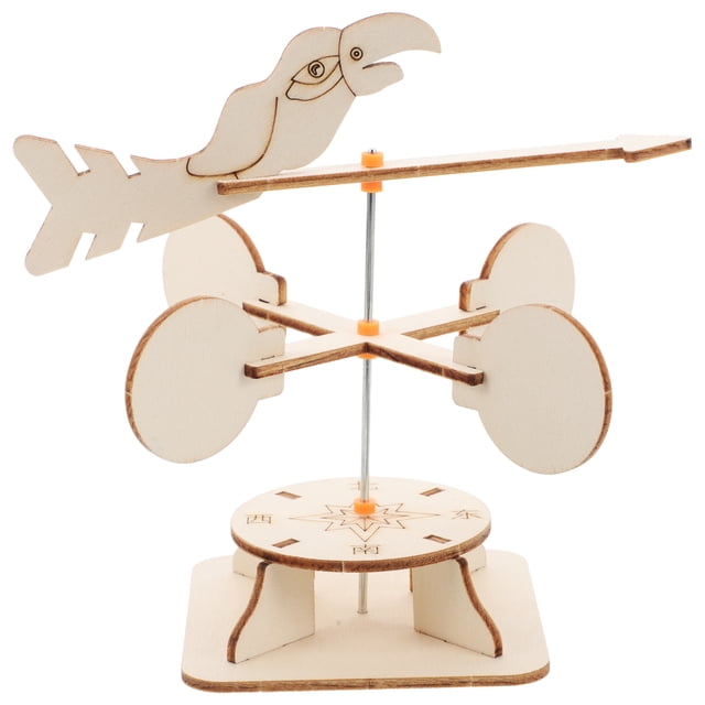 Shisuyan Kids DIY Windmill Science Kit Educational STEM Building Kit for Science Experiments and Homeschool Projects Wooden Handicrafts Engaging Learning Toy Science Kits Toys
