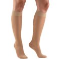 thumbnail image 1 of Truform Sheer Knee High Stockings: 15 - 20 mmHg, Light Beige, X-Large, 1 of 1