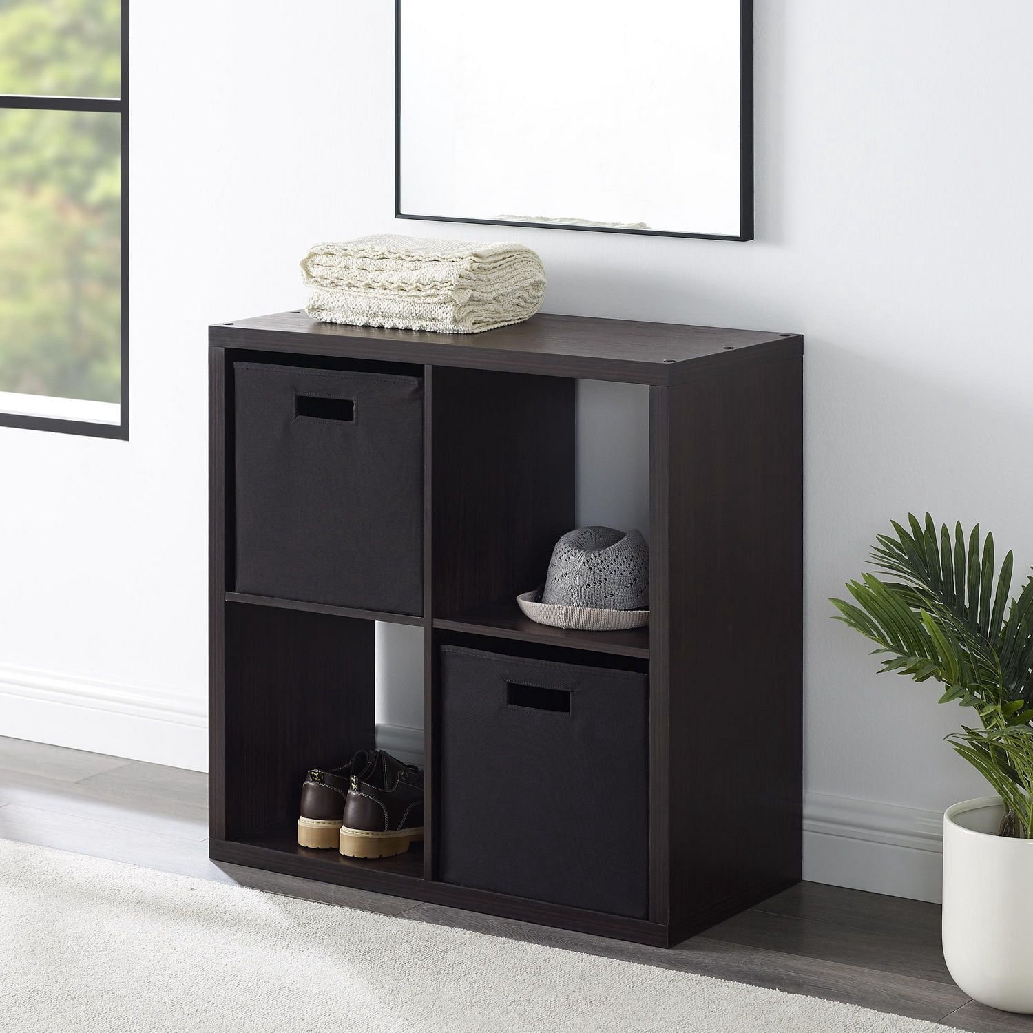 Gorham 4 Cubby Armoire de rangement en Espresso