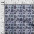 thumbnail image 2 of oneOone Polyester Lycra Dusty Blue Fabric Abstracts Sewing Material Print Fabric By The Yard 56 Inch Wide, 2 of 5