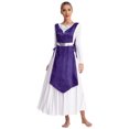 thumbnail image 1 of Nyeemya Robe de Danse Sans Manches Métallique Ourlet Irrégulier Violet TTG/3TG, 1 of 7