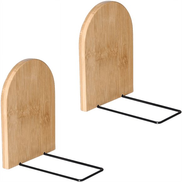 New Arrivals Wooden Book Ends Wood Decorative Bookends Office Stand Bookshelf