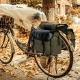 thumbnail image 2 of Canvas Bike Double Pannier Bags Water Resistant Rack Large Pockets, 2 of 7