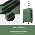 thumbnail image 2 of Travelhouse Ensemble de 4 Valises Rigides, Légères et à Coque Rigide avec Serrure TSA et Roulettes Multidirectionnelles (Vert Foncé)., 2 of 6