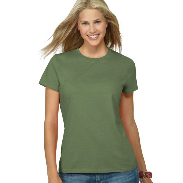 Hanes Womens Nano-T T-shirt, L, Pine