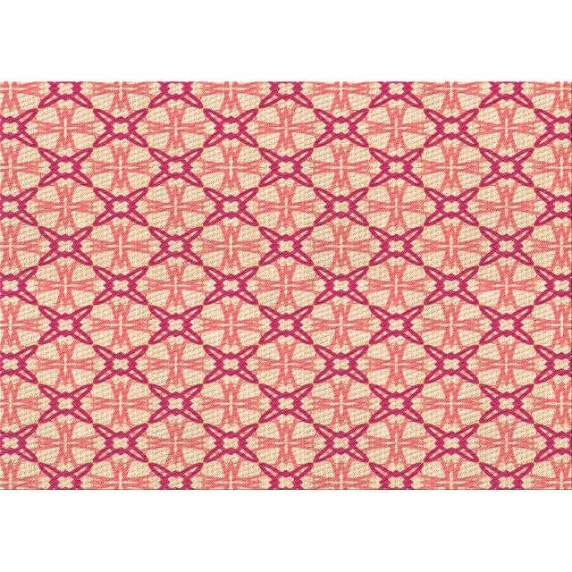 Ahgly Company Machine Washable Indoor Rectangle Transitional Crimson Red Area Rugs, 7' x 9'