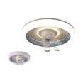 thumbnail image 2 of Ceiling Fans with Lights and Remote Clearance,360 °Moving Modern Ceiling Fans with Lights and Remote,Dimmable Low Profile Ceiling Fan,Flush Mount Bladeless Ceiling Fan for Bedroom Home Restaurant, 2 of 7