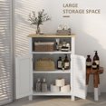 thumbnail image 4 of kleankin Armoire de Rangement de Salle de Bain avec Portes Doubles et Étagère Ajustable, 4 of 10