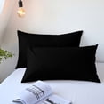 thumbnail image 1 of Staron Cooling Pillow Cases Queen Size Set of 2, Soft Brushed Microfiber Breathable Cooling Pillow Case for Hot Sleepers with Envelope Closure, Black Pillow Cases, 1 of 6
