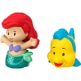 thumbnail image 2 of Disney Princess Ariel & Flounder Little People Figure Set, 2 Toddler Toys, 2 of 6