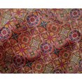 thumbnail image 4 of oneOone Silk Tabby Fabric Floral & Geometric Ethnic Print Fabric By Yard 42 Inch Wide, 4 of 4