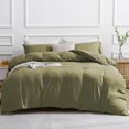 thumbnail image 1 of Duvet Cover Queen -Piece Prewashed Ultra Soft Queen Bedding Set - Features Zipper Closure and Corner Ties Includes Duvet Cover x Pillowcases No Comforter, 1 of 7