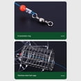 thumbnail image 4 of Crabe Réutilisable avec 8 Boucles, Pièges à Appâts en Fil d'Acier Inoxydable Cylindrique avec Corde en Nylon, Attrape-Fruits Efficace, 4 of 7