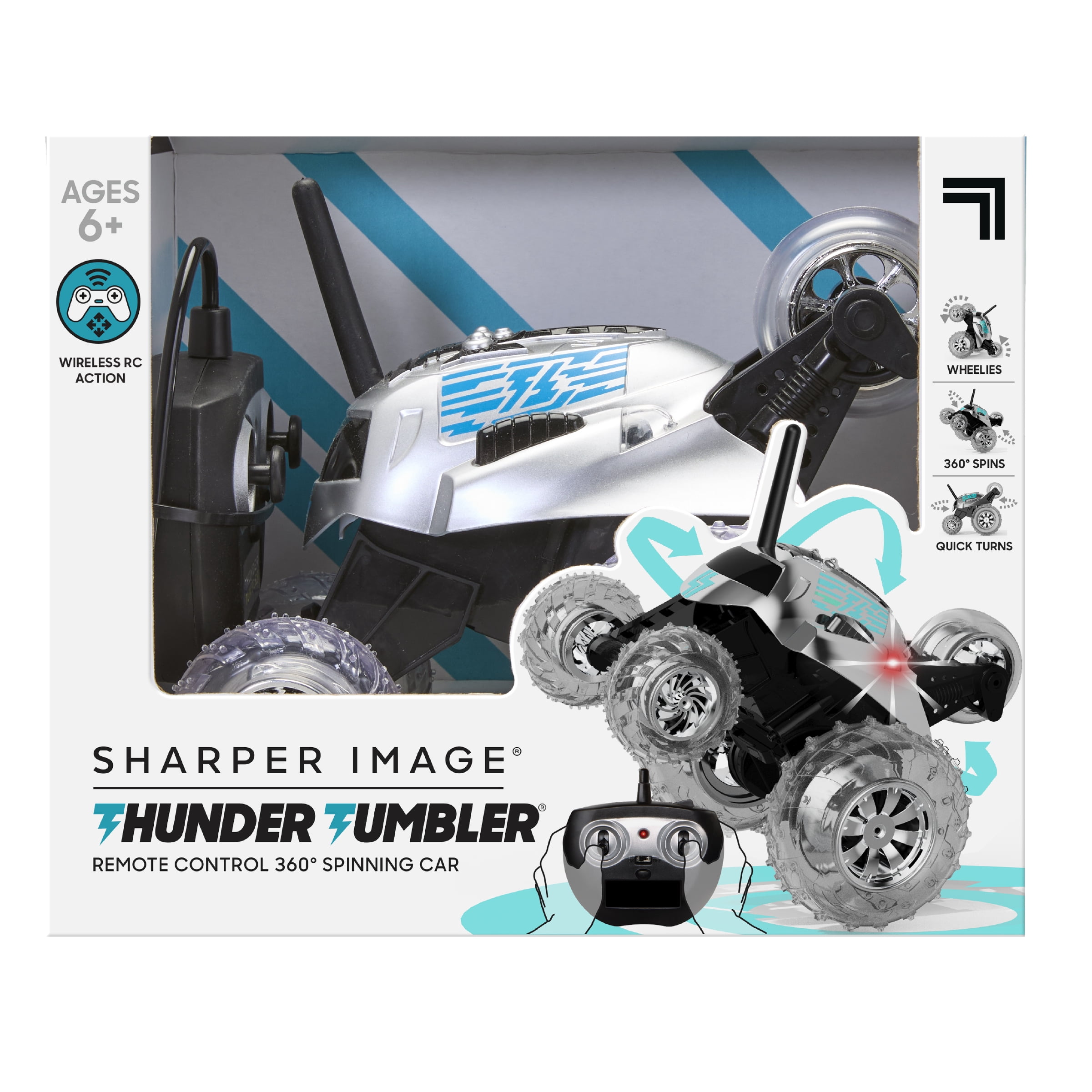 Sharper Image Thunder Tumbler RC 360° Spinning Car