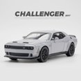 thumbnail image 1 of 1:32 Simulation Challenger Hellcat SRT Red Eye Classics Alloy Cars Toy Diecasts Vehicles Metal Model Car Decoration Kid Gift Boy,GRAY, 1 of 8