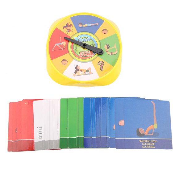 Garosa Cartes de Jeu de Yoga, Cartes de Pose de Yoga pour Enfants Jeu Interactif pour Parents et Enfants