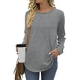 thumbnail image 1 of WEAIXIMIUNG Sweatshirt Dress Women Plus Size Fashion Winter Solid Color Long Sleeve Base, 1 of 5