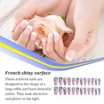 thumbnail image 3 of ruzhgo Length Coffin Fake Nail Scratch Resistant Press-on Fingernails Removable Trimble Nail Tip Adjustable Manicure Stickers Girls Type 1 Type 17, 3 of 6